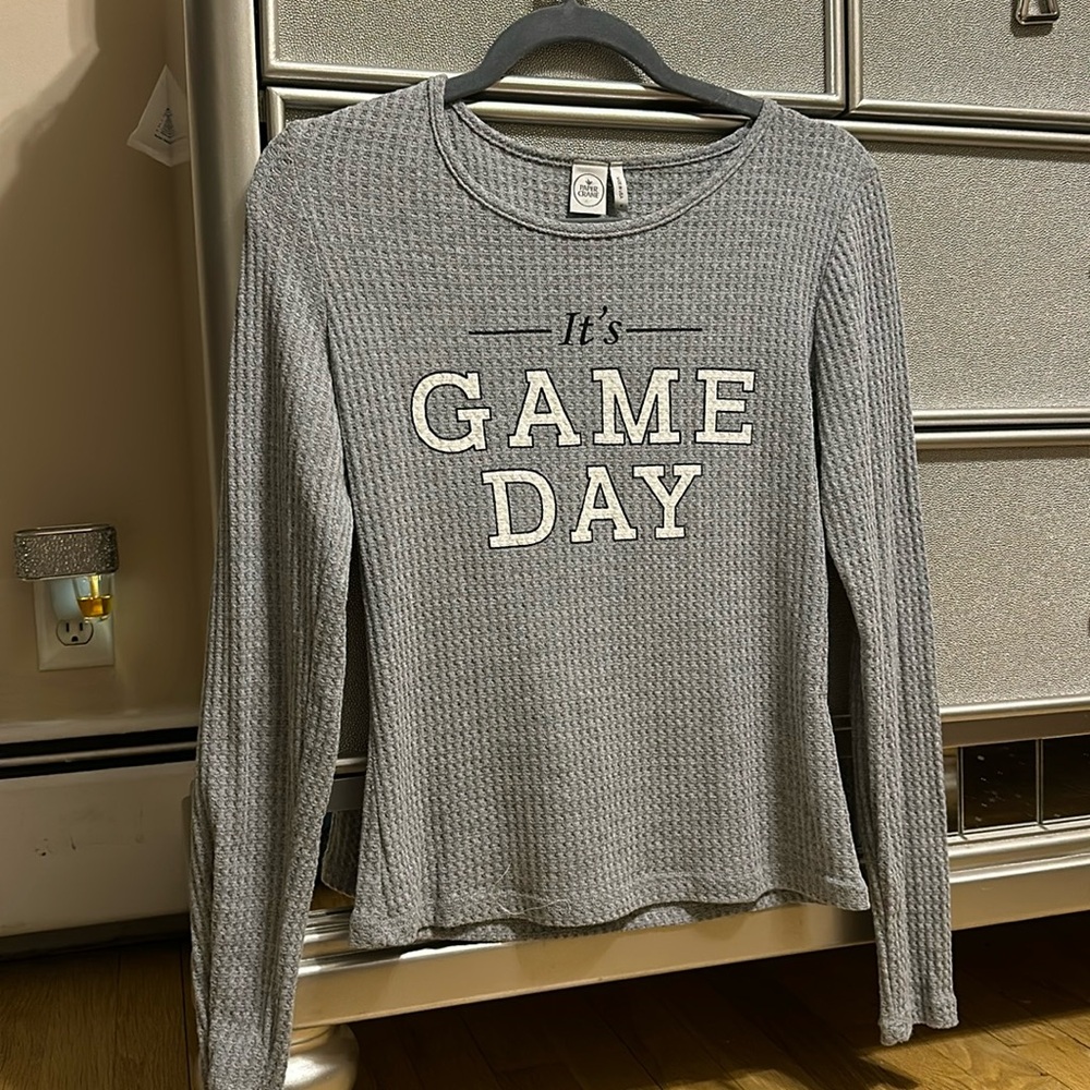 Game Day graphic long sleeve shirt